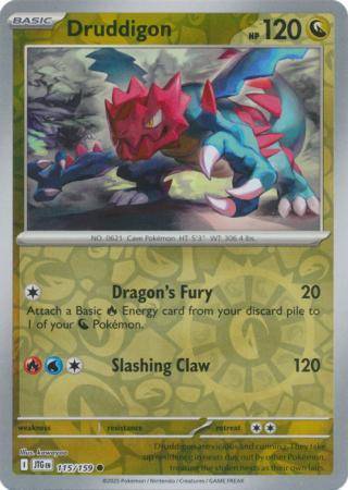 [ESP] Druddigon - 115/159 - Common Reverse Holo