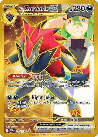 N’s Zoroark ex – 189/159 – Gold Secret Rare