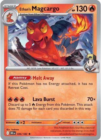 Ethan’s Magcargo – 036/182 – Holo Rare