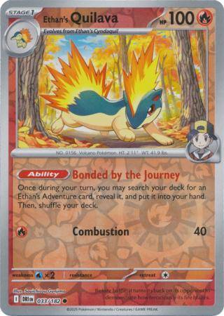 Ethan’s Quilava – 033/182 – Common Reverse Holo