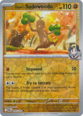 Ethan’s Sudowoodo – 093/182 – Common Reverse Holo