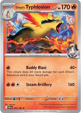 Ethan’s Typhlosion – 034/182 – Holo Rare