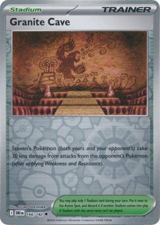 Granite Cave – 166/182 – Uncommon Reverse Holo