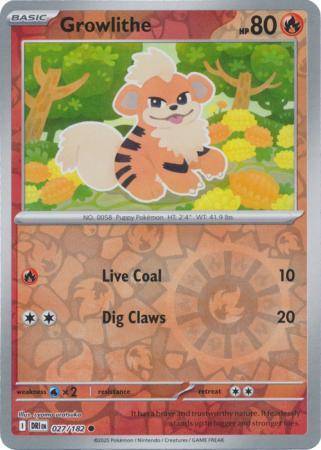 Growlithe – 027/182 – Common Reverse Holo