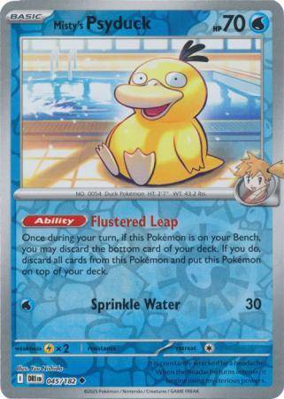 Misty’s Psyduck – 045/182 – Uncommon Reverse Holo