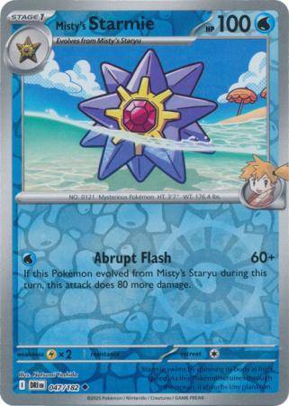 Misty’s Starmie – 047/182 – Uncommon Reverse Holo