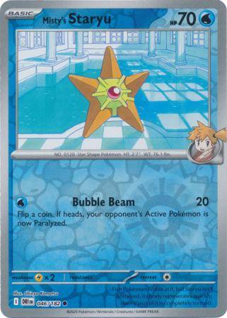 Misty’s Staryu – 046/180 – Common Reverse Holo