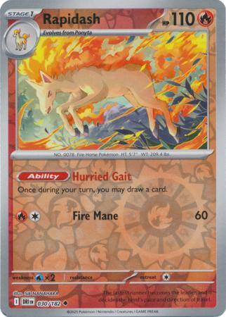 Rapidash – 030/182 – Uncommon Reverse Holo