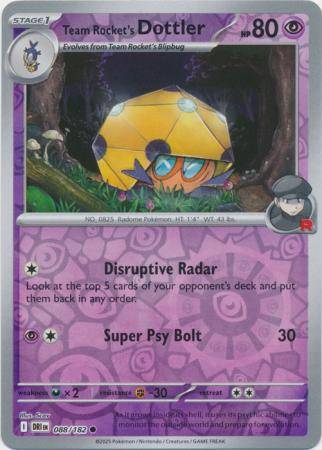 Team Rocket’s Dottler – 088/182 – Common Reverse Holo