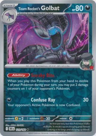 Team Rocket’s Golbat – 121/182 – Uncommon Reverse Holo
