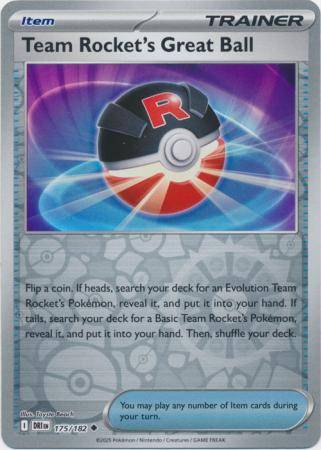 Team Rocket’s Great Ball – 175/182 – Uncommon Reverse Holo