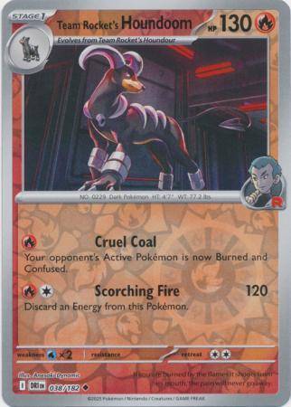 Team Rocket’s Houndoom – 038/182 – Uncommon Reverse Holo