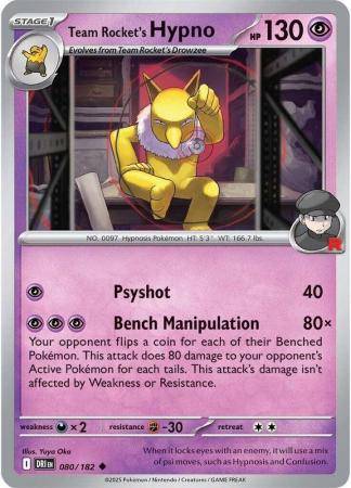 Team Rocket’s Hypno – 080/182 – Uncommon