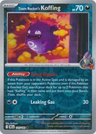 Team Rocket’s Koffing – 125/182 – Common Reverse Holo