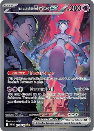 Team Rocket’s Mewtwo ex – 231/182 – Special Illustration Rare