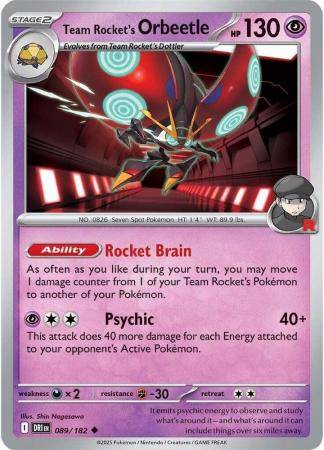 Team Rocket's Orbeetle - 089/182 - Uncommon