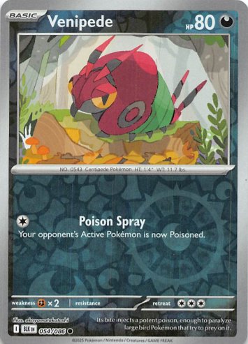 Venipede - 054/086 - Common Reverse Holo