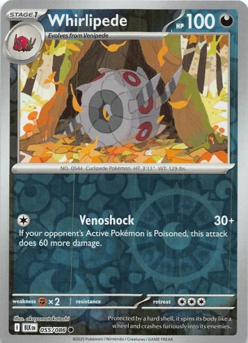 Whirlipede - 055/086 - Common Reverse Holo