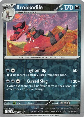 Krookodile - 059/086 - Uncommon Reverse Holo