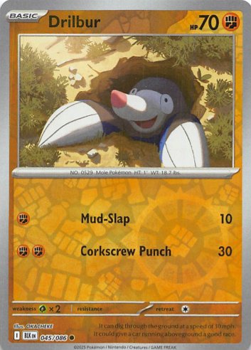 Drilbur - 045/086 - Common Reverse Holo