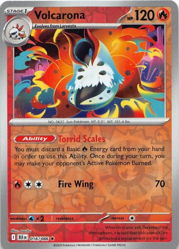 Volcarona - 016/086 - Rare Reverse Holo