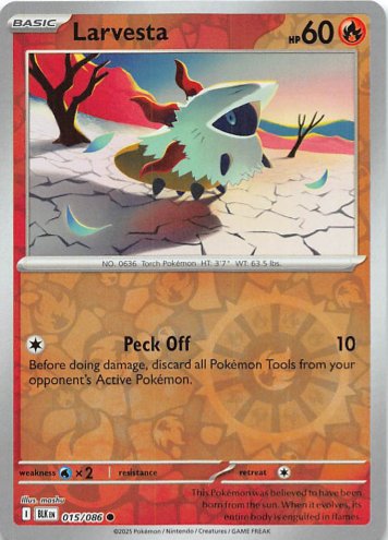 Larvesta - 015/086 - Common Reverse Holo