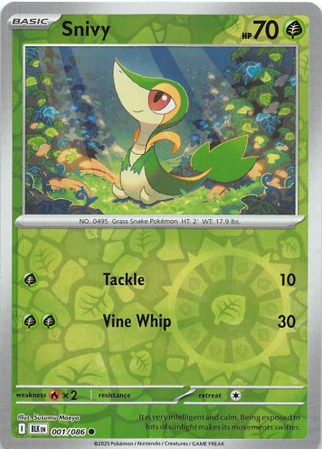 Snivy - 001/086 - Common Reverse Holo