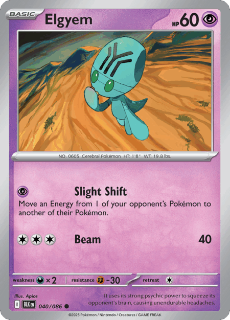 [ESP] Elgyem - 040/086 - Common Reverse Holo