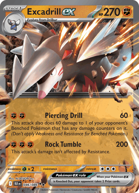 [ESP] Excadrill ex - 046/086 - Double Rare