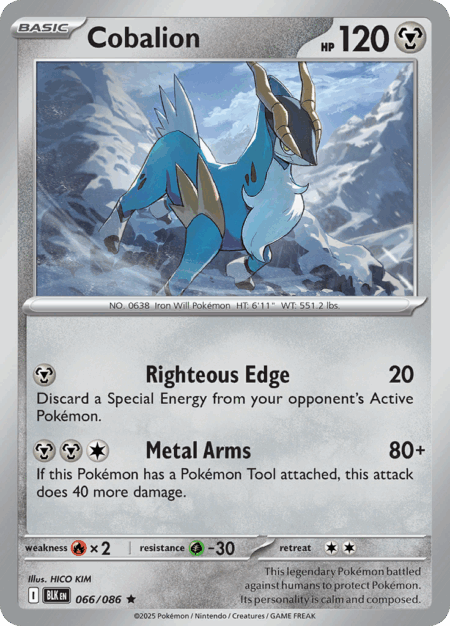 [ESP] Cobalion - 066/086 - Rare Reverse Holo