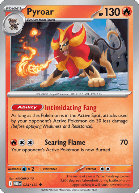 [ESP] Pyroar - 024/132 - Uncommon Reverse Holo
