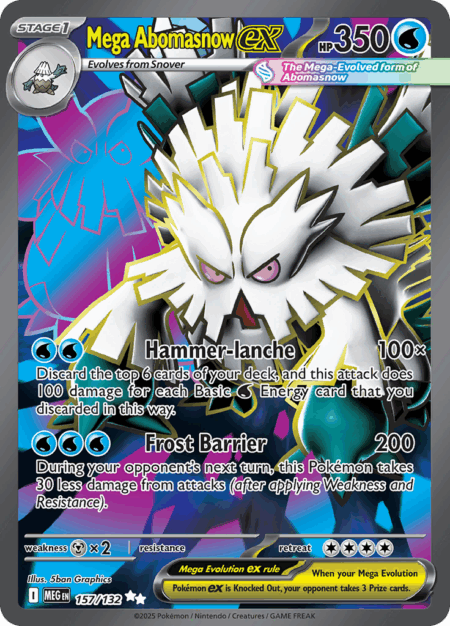 Mega Abomasnow ex - 157/132 - Ultra Rare