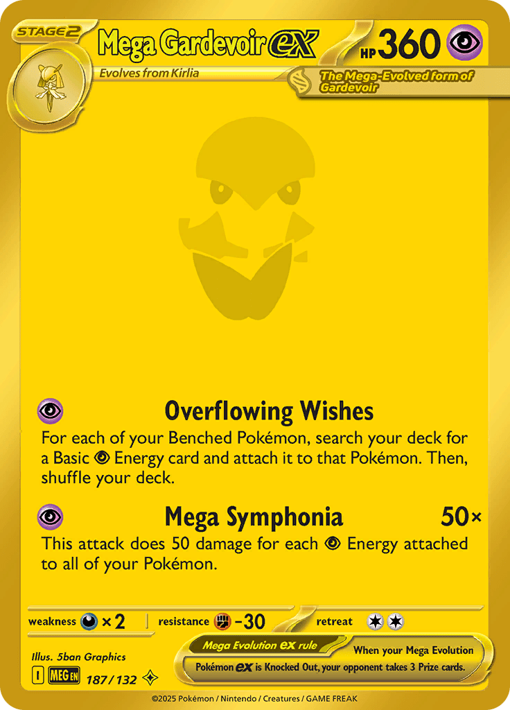 Mega Gardevoir ex – 187/132 – Secret Rare