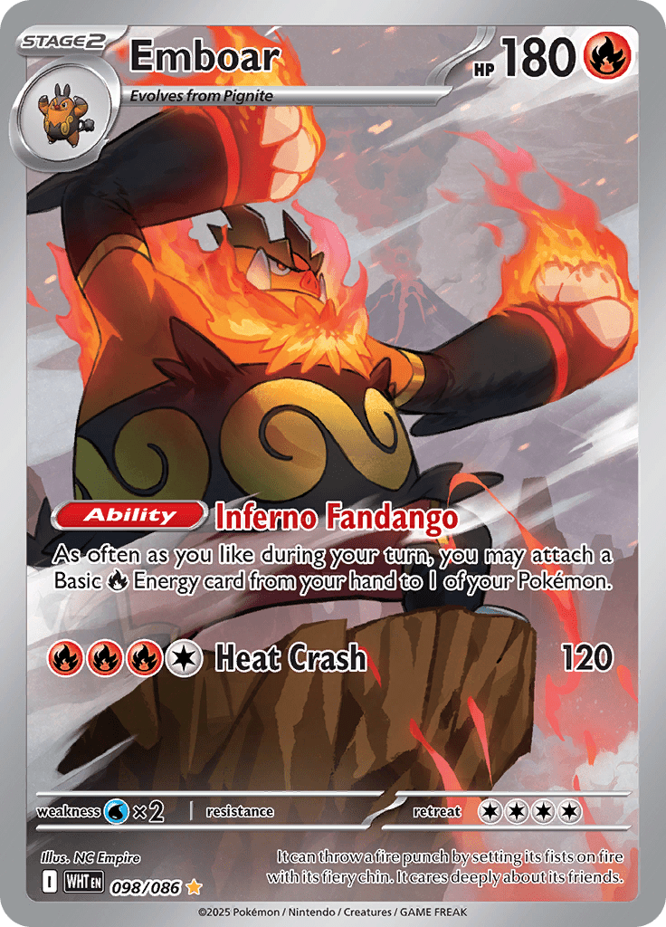 Emboar – 098/086 – Art Rare