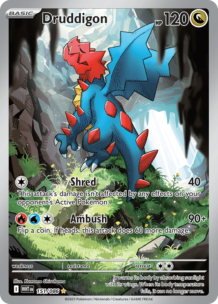 Druddigon – 151/086 – Art Rare