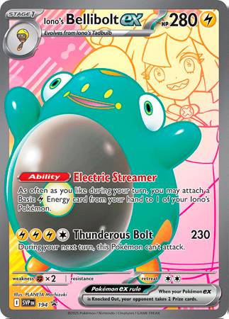 Iono's Bellibolt Ex - SVP194 - Holo Promo