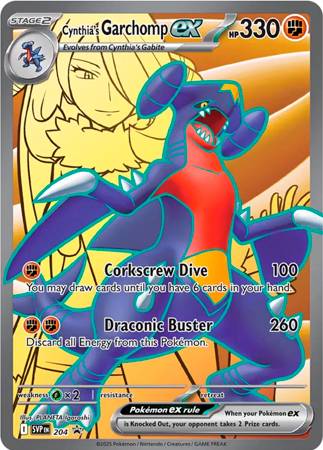 [ESP] Cynthia's Garchomp Ex - SVP204 -Holo Promo