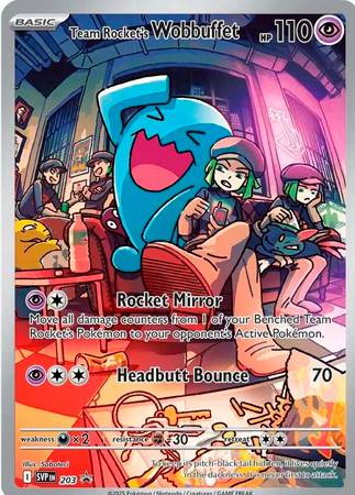 Team Rocket's Wobbuffet - SVP203 - Holo Promo