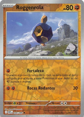 [ESP] Roggenrola - 046/086 - Common Reverse Holo