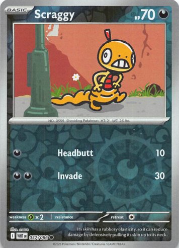 [ESP] Scraggy - 057/086 - Common Reverse Holo