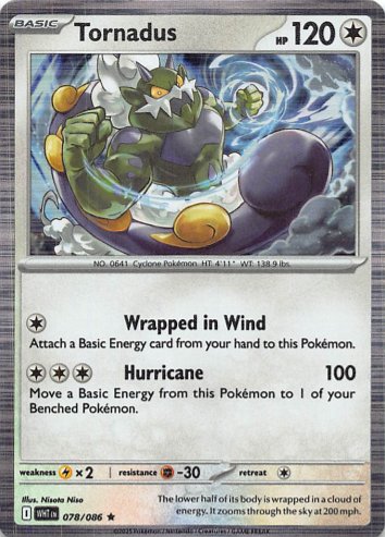 Tornadus - 078/086 - Rare Holo