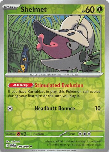 [ESP] Shelmet - 008/086 - Common Reverse Holo