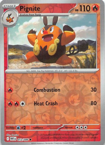 [ESP] Pignite - 012/086 - Common Reverse Holo