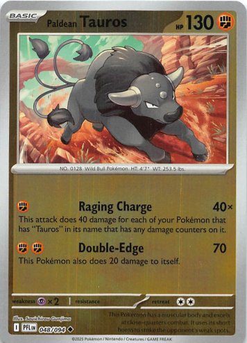 [ESP] Paldean Tauros Uncommon Reverse Holo 048/094