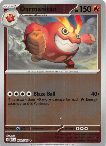 [ESP] Darmanitan Uncommon Reverse Holo 016/094