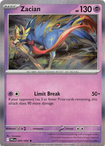 [ESP] Zacian Holo Rare 045/094