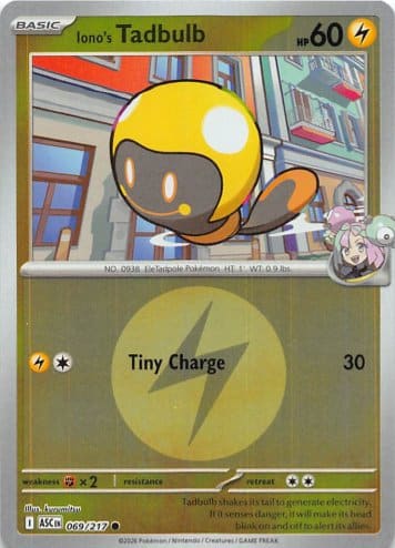 Iono's Tadbulb Common Reverse Holo 069/217