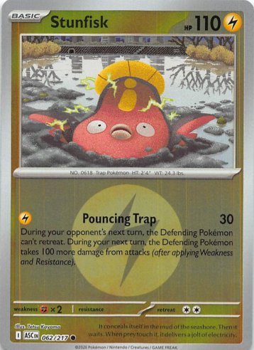 Stunfisk Common Reverse Holo 062/217