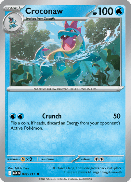 Croconaw Uncommon 042/217