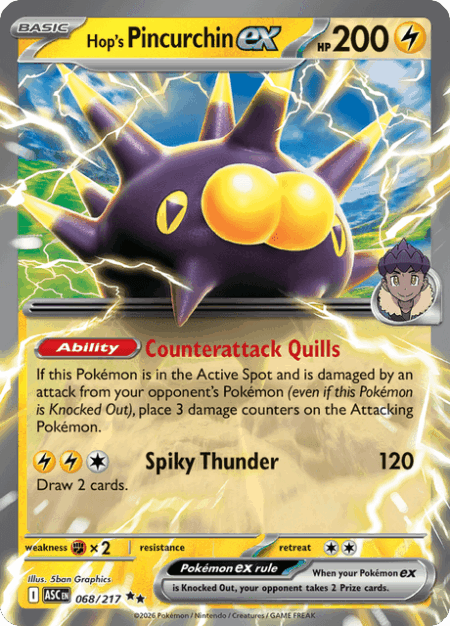 [ESP] Hop's Pincurchin ex Double Rare 068/217